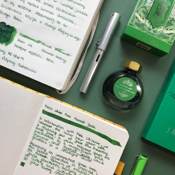 Zdjęcie okładkowe wpisu: Moonlit Jade, zieleń dla Ślizgonów od Ferris Wheel Press