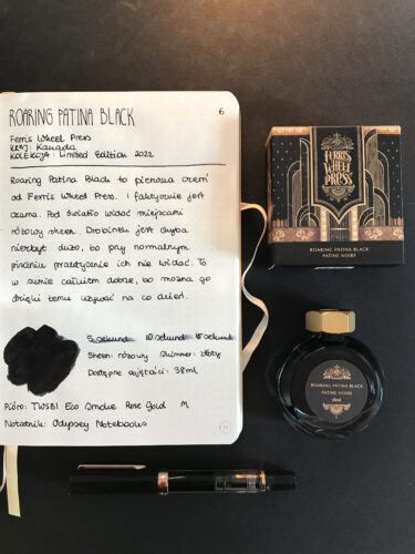Zdjęcie okładkowe wpisu: Roaring Patina Black, błyszcząca czerń od Ferris Wheel Press